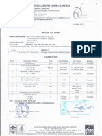 Material Test Report Refractory