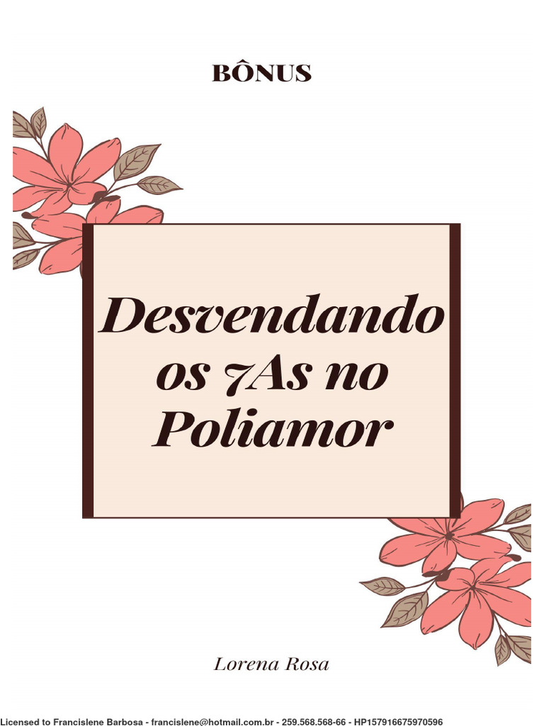 Bônus+ +Desvendando+Os+7as+No+Poliamor | PDF