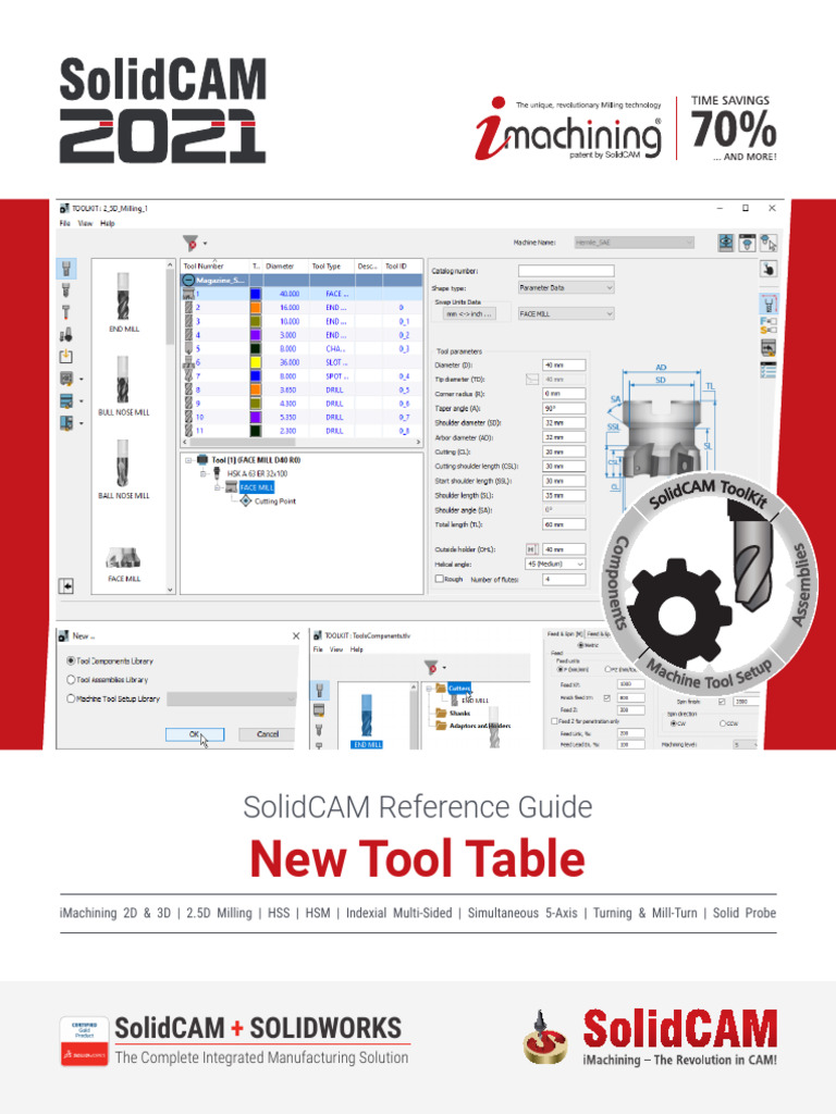 SolidCAM ToolKit Reference Guide | PDF | Machining | Library (Computing)