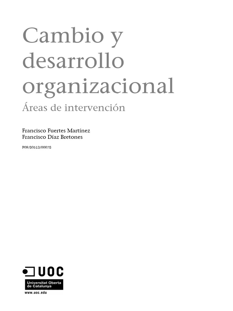Cambio y Desarrollo Organizacional | PDF | Evolución | Teoría