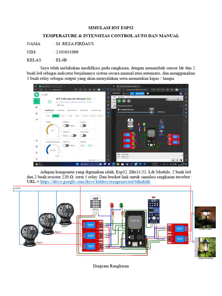 Simulasi Iot Esp32 Dhtldr Pdf