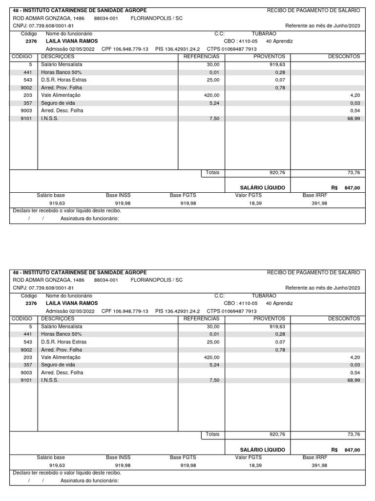 Sci report 24 hrs reme recibo mensal 06 2023 48 instituto