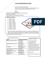 Dia de Las Matematicas 2023