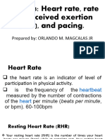 Lesson 3 Heart Rate Rate of Perceived Exertion RPE and Pacing