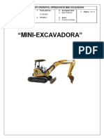 PTS Procedimiento Mini-Excavadora