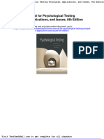 Solution Manual For Psychological Testing Principles Applications and Issues 8th Edition