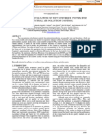 Performance Evaluation of Wet Scrubber System For Industrial Air Pollution Control