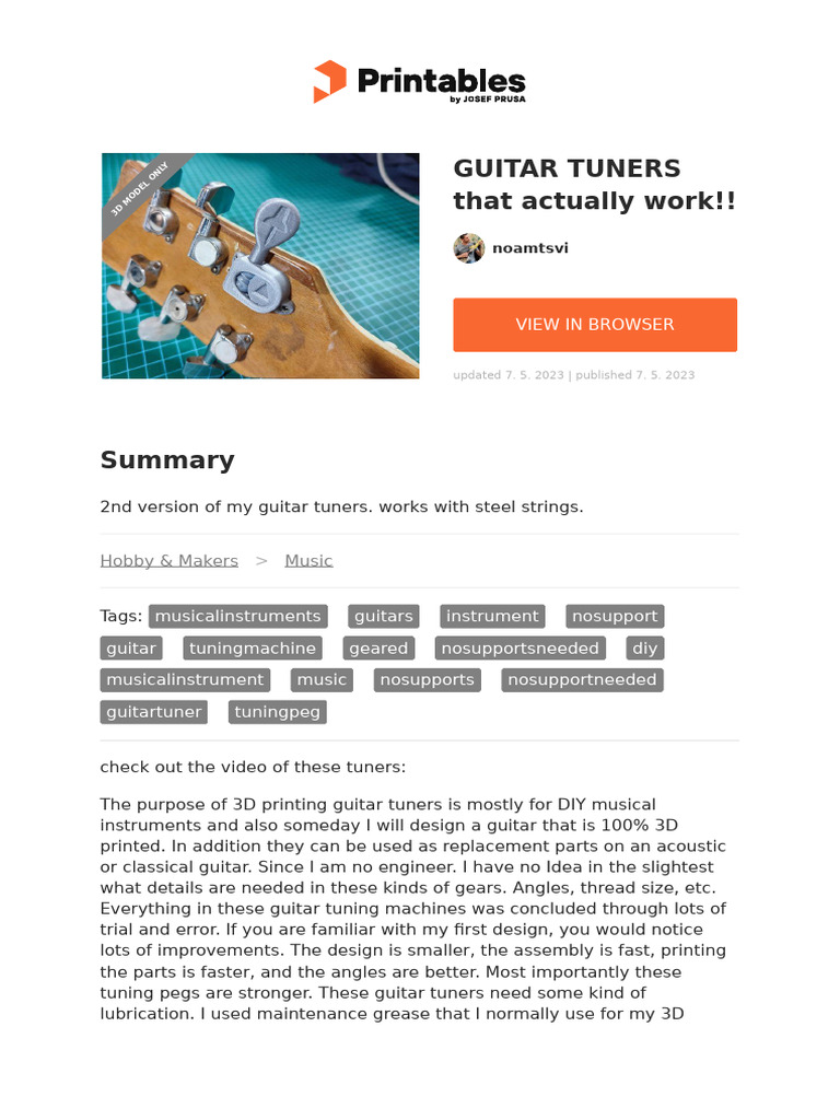 Guitar Tuners That Actually Work PDF Guitars Necked Lutes