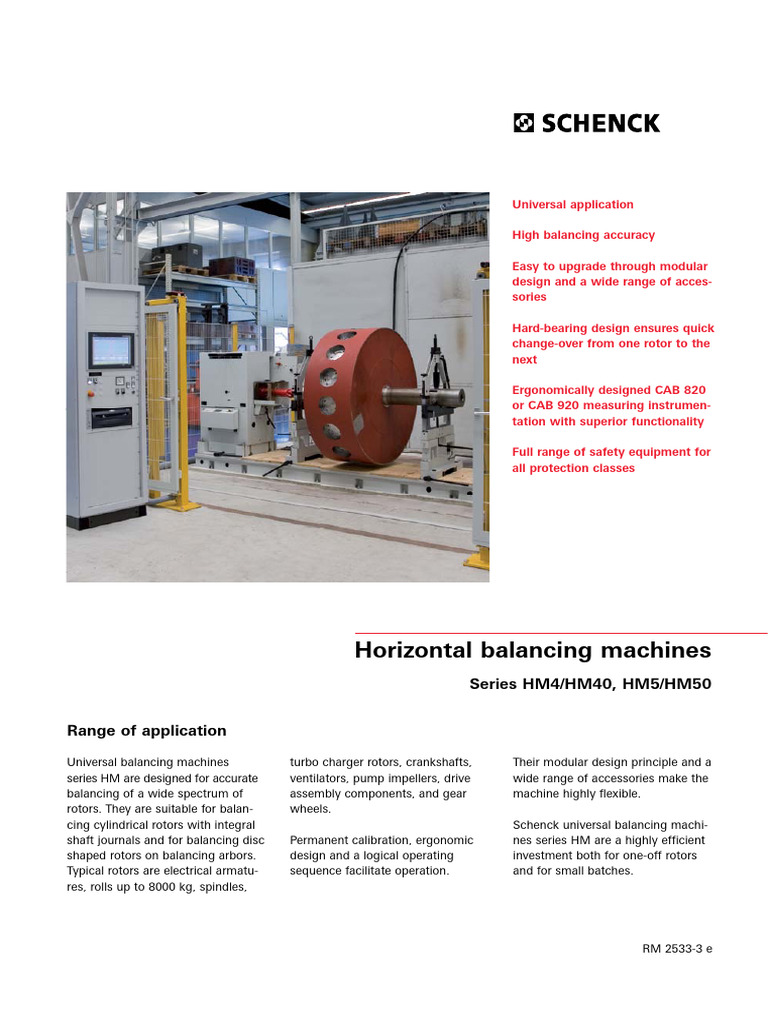 Universal Balancing Machines Overview | PDF | Machines | Mechanical ...