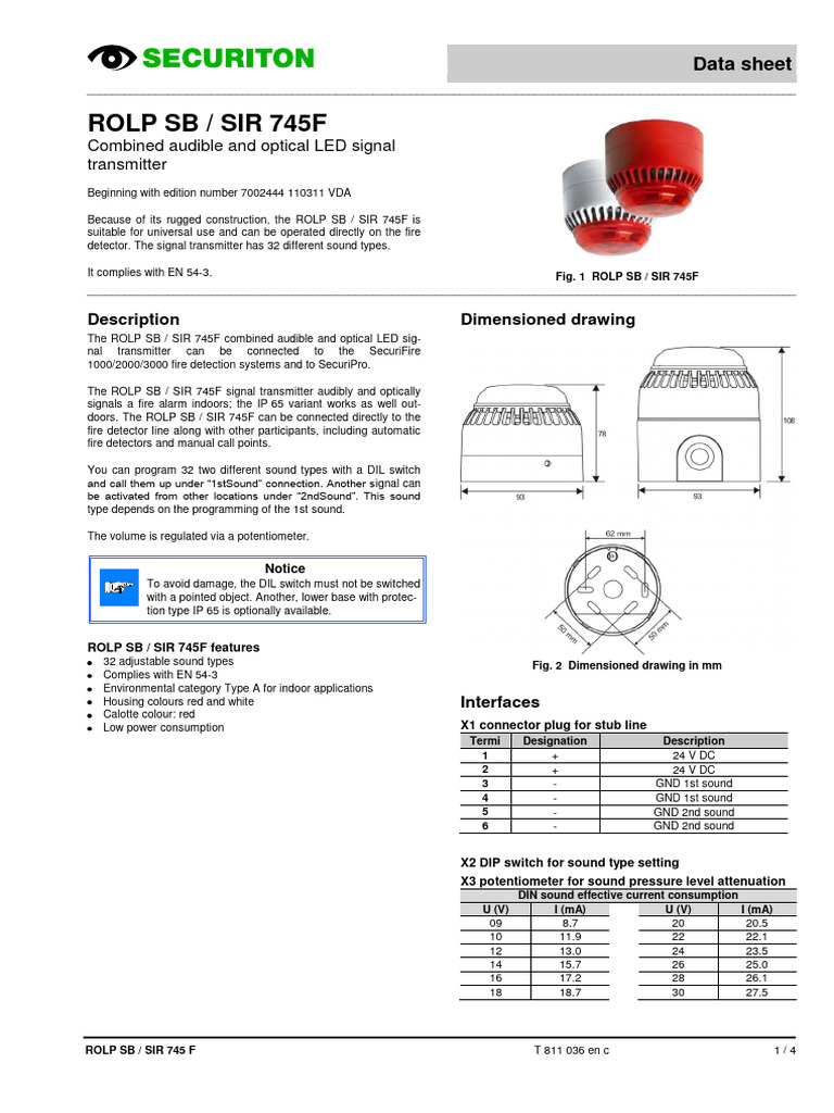 ROLP SB / SIR 745F Signal Transmitter | PDF | Sound | Electronic ...