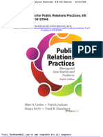 Solution Manual For Public Relations Practices 8 e 8th Edition 0133127648