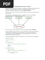 Synchronization Between Threads