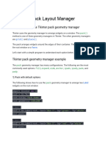 Pack Layout Manager