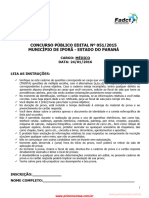 Prova Medico Iporã 2015