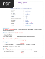 Class 10 Electricity School Notes