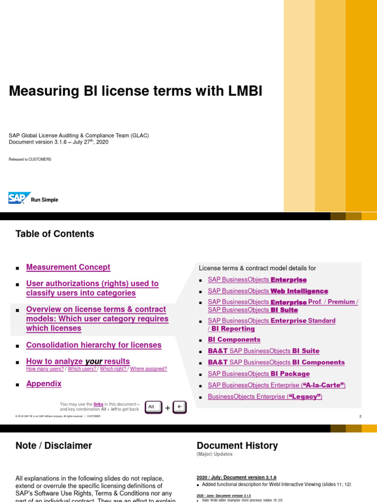 SAP BusinessObjects Licensing Overview | PDF | World Wide Web ...