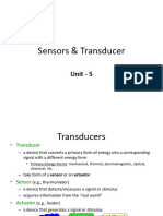 Unit 5 - Sensors & Transducers