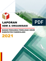 Laporan SDM Dan Organisasi Bawaslu Pandeglang 2021