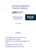 4.1 Fire Protection Measuring Water Supplies For Fire Protection Systems - Michael Klemenz, UFPE