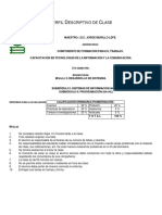 Criterios de Evaluacion para Capacitación 5to Semestre