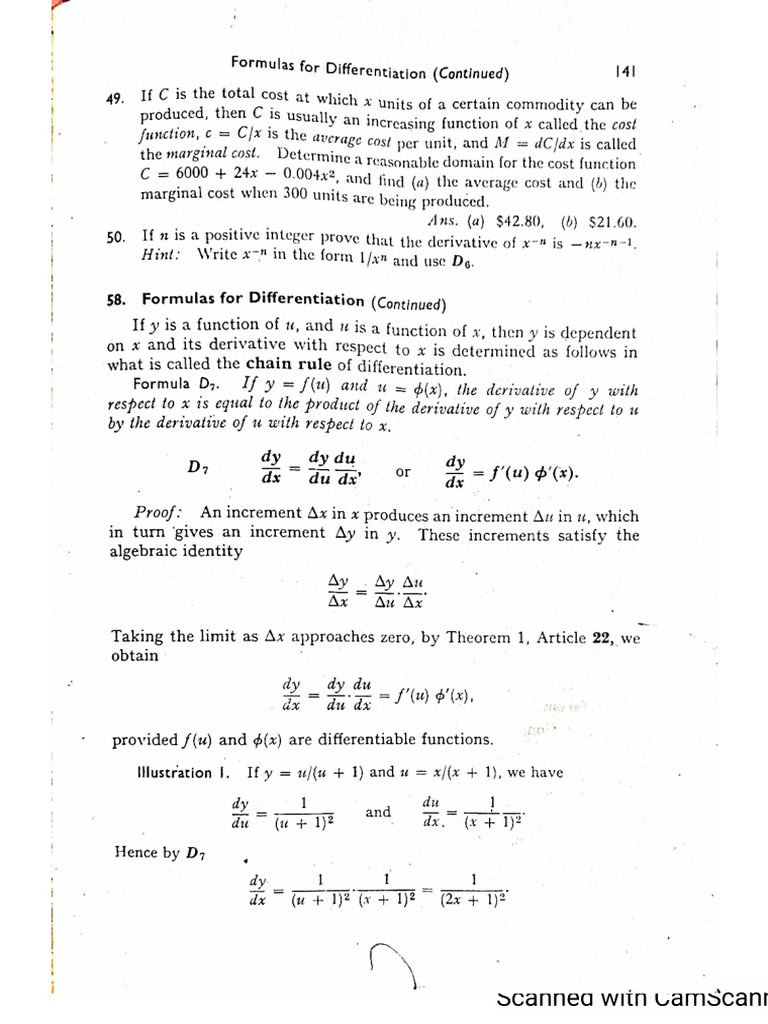 Implicit Diffn and Composite Functions Der. 1 | PDF