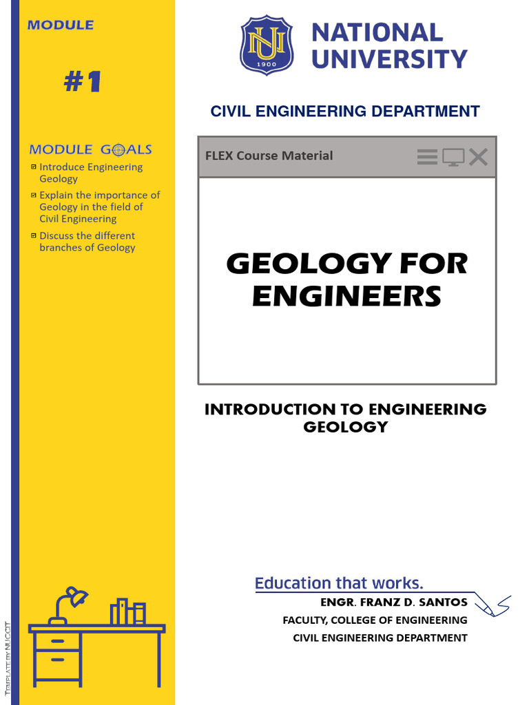 Geology for Engineers Module 1 - Introduction (1) | PDF | Geology ...