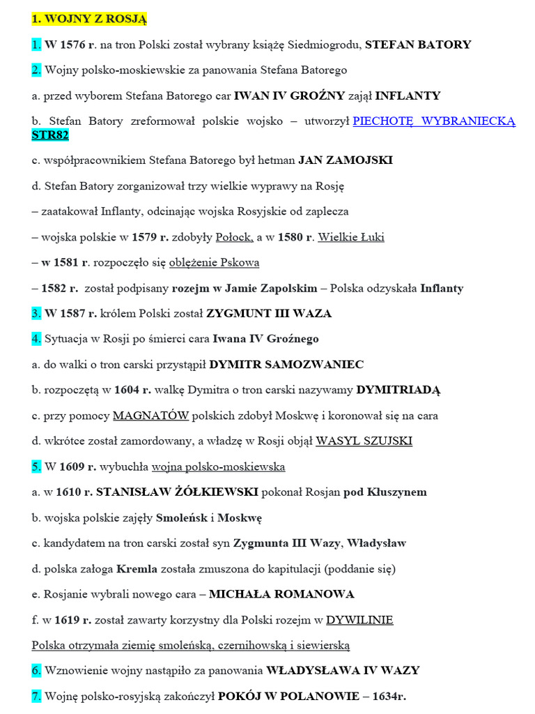 W Obronie Granic Rzeczypospolitej Sprawdzian Klasa 6 III. W obronie granic Rzeczypospolitej | PDF
