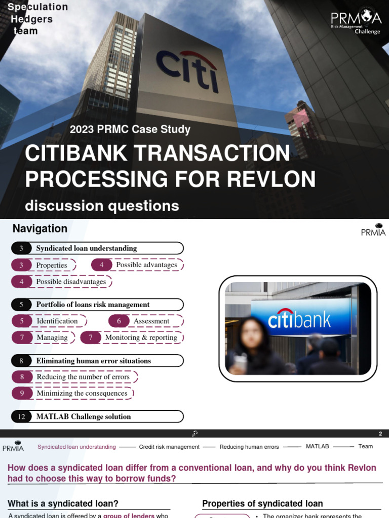 Speculation Hedgers Region PDF Loans Syndicated Loan