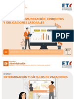 Determinación y Cálculo de Vacaciones