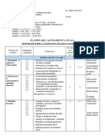 Planificare Geografie