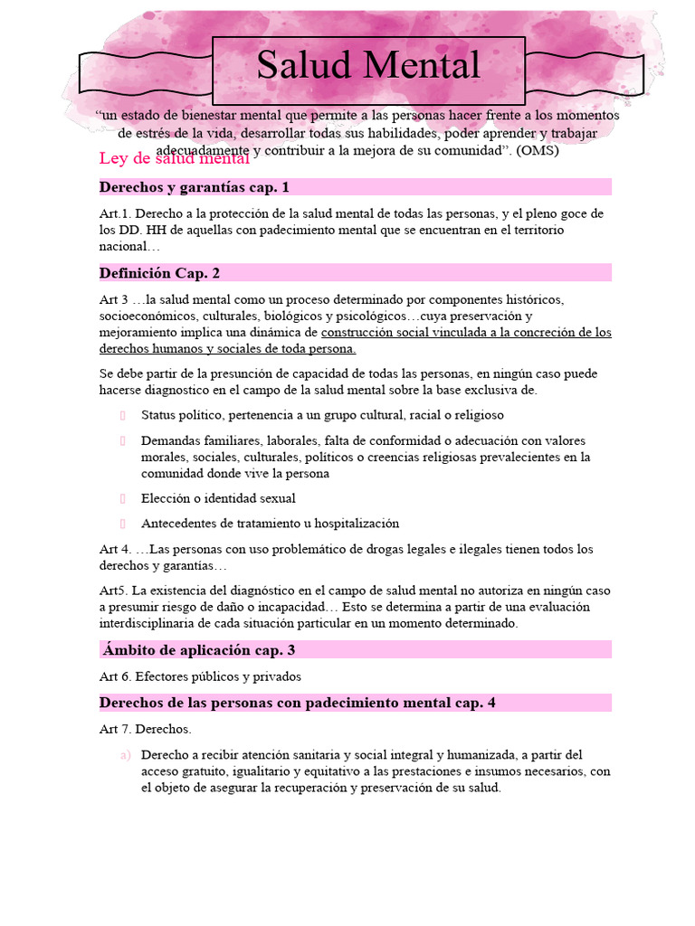 SALUD MENTAL PDF Salud mental Consentimiento informado