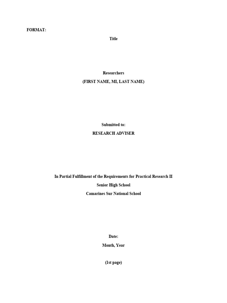 Research Format | PDF