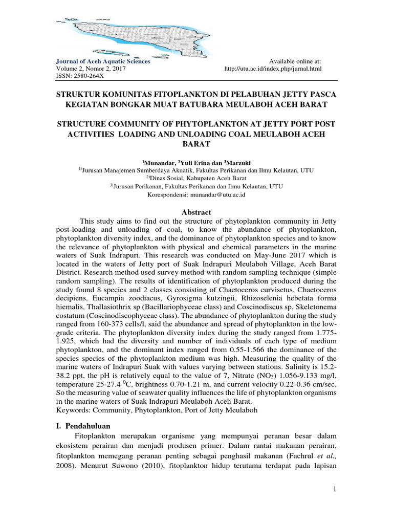 Jurnal fitoplankton 1 pdf earth sciences hydrology