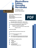 Curriculum Vitae Profesional Moderno Azul