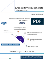 Leveraging Procurement For Achieving Climate Change Goals - Sanjay Kumar
