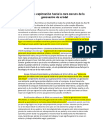 Una Exploración Hacia La Cara Oscura de La Generación de Cristal