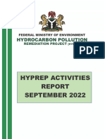 Hyprep September Monthly Report 2022