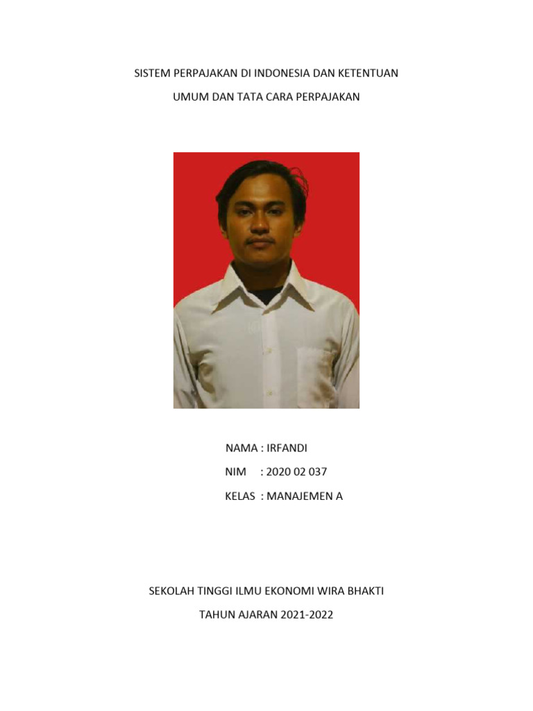 Sistem Perpajakan Indonesia 2021 | PDF