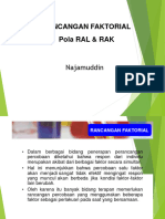 Rancangan Faktorial RAL RAK