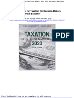 Solution Manual For Taxation For Decision Makers 2020 10th by Dennis Escoffier