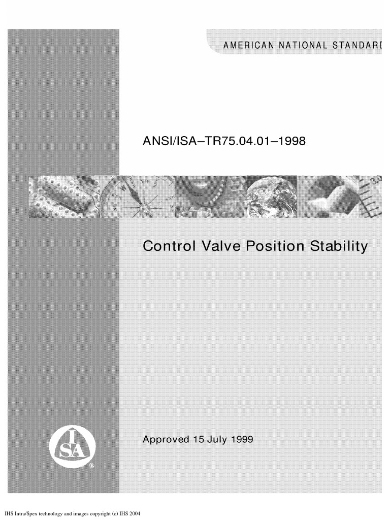 ANSI - ISA - TR75.04.01 Control Valve Stability | PDF