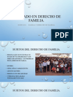 SUJETOS DE DERECHO DE FAMILIA - Personas Vulnerables.