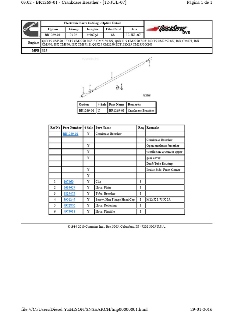 Crankcase Breather | PDF