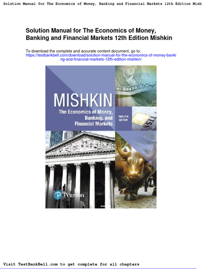 Solution Manual For The Economics of Money Banking and Financial