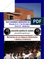XLIII Congreso Argentino de Anatomía Rosario - 2006