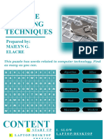 Basic Troubleshooting Techniques