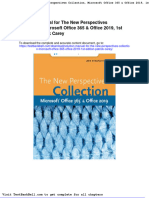 Solution Manual For The New Perspectives Collection Microsoft Office 365 Office 2019 1st Edition Patrick Carey