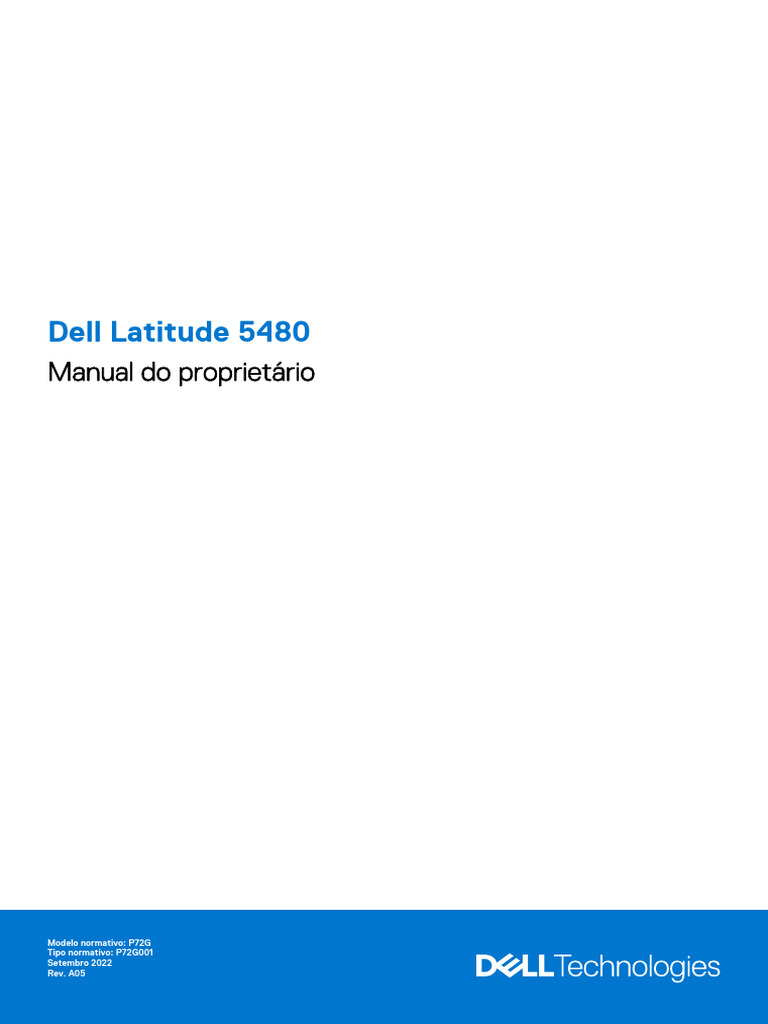 Manual Dell Latitude 5480 PDF Windows 10 BIOS