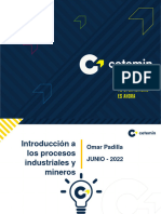 PPT-PRSSO212-Introducción A Los Procesos Industriales y Mineros-S5