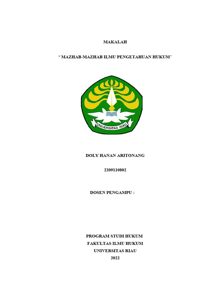 Makalah Pih | PDF | Ilmu Sosial | Filsafat